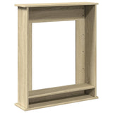 ZNTS Fireplace Surround Sonoma Oak 75x20x87.5 cm Engineered Wood 854582