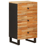 Side Cabinet with Drawer Brown 40 x 33 x 75 cm Solid Mango Wood 4018319