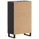 Highboard with Drawer 60x33x100 cm Solid Wood Reclaimed&Iron 352935