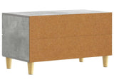 Bedside Table Concrete Grey 62 x 34.5 x 48 cm Engineered Wood 895008