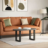 Coffee Table Legs U-Shaped 2 pcs Black 38x cm Steel 4013152