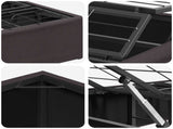 Electric Adjustable Bed Frame Brown 200 x 70 x 33.5 cm Steel 42037257