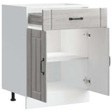 Kitchen Base Cabinet Lucca Grey Sonoma Engineered Wood 853733