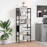 Bookshelf Grey Sonoma 60 x 29.5 x 149 cm Engineered Wood 883931