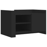 Coffee Table Black 80x50x50 cm Engineered Wood 848354