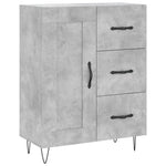 Highboard Concrete Grey 69.5x34x180 cm Engineered Wood 3190017