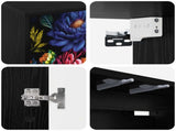 Wall-mounted TV Cabinet KIEL 69 x 33 x 40 cm Black Oak 8007138