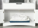 Bathroom Floor Cabinet, Free Standing Kitchen Cupboard with Shelves, Drawer and Doors, Storage T3398P342223