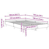 Bed Frame Sonoma 137 x 190 cm Engineered Wood 901000