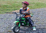 24V Electric Motorbike with Twist Grip Throttle, Music, Horn, 12" Pneumatic Tyres, 16km/h Max Speed T3398P348401