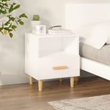 Bedside Cabinet White 40x35x47 cm 812006