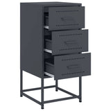 Bedside Cabinet Anthracite 36x39x78 cm Steel 846582