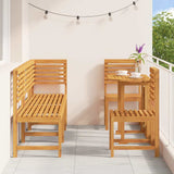 Garden Bistro Set 6 pcs Brown Solid acacia wood 3328697
