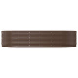 Garden Raised Bed Brown 291x140x68 cm Galvanised Steel 319100