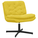 Swivel Relaxing Chair Yellow 63 x 75 x 76 cm Velvet 42007366