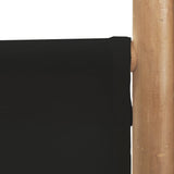 Folding 5-Panel Room Divider 200 cm Bamboo and Canvas 350629