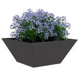Garden Planter 5 pcs Black 35 x 35 x 15 cm Cold-rolled Steel 873797
