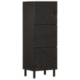 Highboard Black 40x33x110 cm Solid Wood Mango 356848