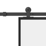 Sliding Door with Hardware Set 76x205 cm ESG Glass&Aluminium 3332803