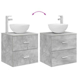 Bathroom Cabinet Set 3 pcs Concrete Grey 49.5 x 35 x 63 cm 3405798