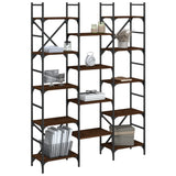 Bookshelf Brown Oak 127.5x28.5x172.5 cm Engineered Wood 838872