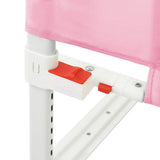 10206 Toddler Safety Bed Rail Pink 200x25 cm Fabric