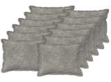 Cushion with Pillow HOUTEN 12 pcs Light Grey Microfiber Fleece 934809