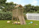 Playhouse with Climbing Wall Impregnated Wood Pine 3155869