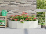 Planter White 120 x 60 x 35 cm Steel 883683