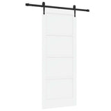 Sliding Door ORKDAL White 83 x 202 cm Solid Pine Wood 3445596