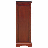 Chest of Drawers Brown 45 x 35 x 100.5 cm Solid Mahogany Wood 42009934