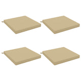 4-Piece Seat Cushions SOEST 4 pcs 100% Polyester Beige 944902