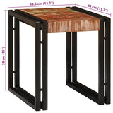 Nesting Table 3 pcs Solid reclaim Wood and Metal 4104732
