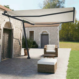 Awning Post Set Anthracite 450x245 cm Iron 315097