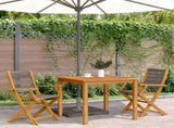 Garden Chairs 2 pcs Grey Solid Wood Acacia and Polypropylene 367667