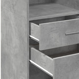 Highboard Concrete Grey 45x42.5x124 cm Engineered Wood 846169