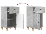 2 Piece Bathroom Cabinet Set ALKMAAR Concrete Grey 3417993