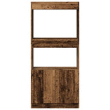 Highboard Old Wood 63x33x140 cm Engineered Wood 855113