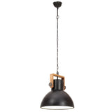 Industrial Hanging Lamp 25 W Black Round 40 cm E27 320535