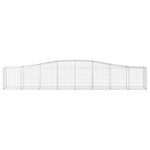 Arched Gabion Basket 400x50x60/80 cm Galvanised Iron 153413