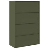Storage Cabinet Olive Green 90 x 40 x 140 cm Steel 3406164