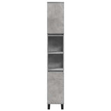 3 Piece Bathroom Furniture Set Concrete Grey Engineered Wood 3324954