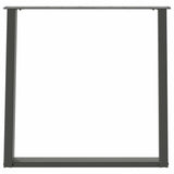 Dining Table Legs U-Shaped 2 pcs Anthracite 70x cm Steel 4012794