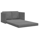 Folding Sofa Bed Dark Grey 122 x 70 x 60 cm Velvet 42030480