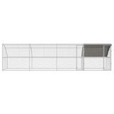 Chicken Cage 4 pcs Silver 800 x 200 x 200 cm Steel and PE 3381111