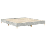 Bed Frame without Mattress Concrete Grey 160x200cm Engineered Wood 3329033
