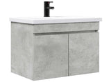 Bathroom Vanity Unit with Tap Concrete Grey 61 x 40 x 74.5 cm 889540