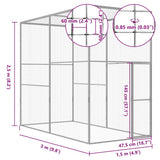 Cat Cage 3x1.5x2.5 m Galvanised Steel 146360