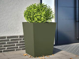 Garden Planter Olive Green 45x45x75 cm Steel 851100