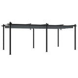 Garden Gazebo with Retractable Roof Anthracite 3x6 m Aluminium 3217062